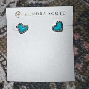 Ari Heart Gold Stud Earrings